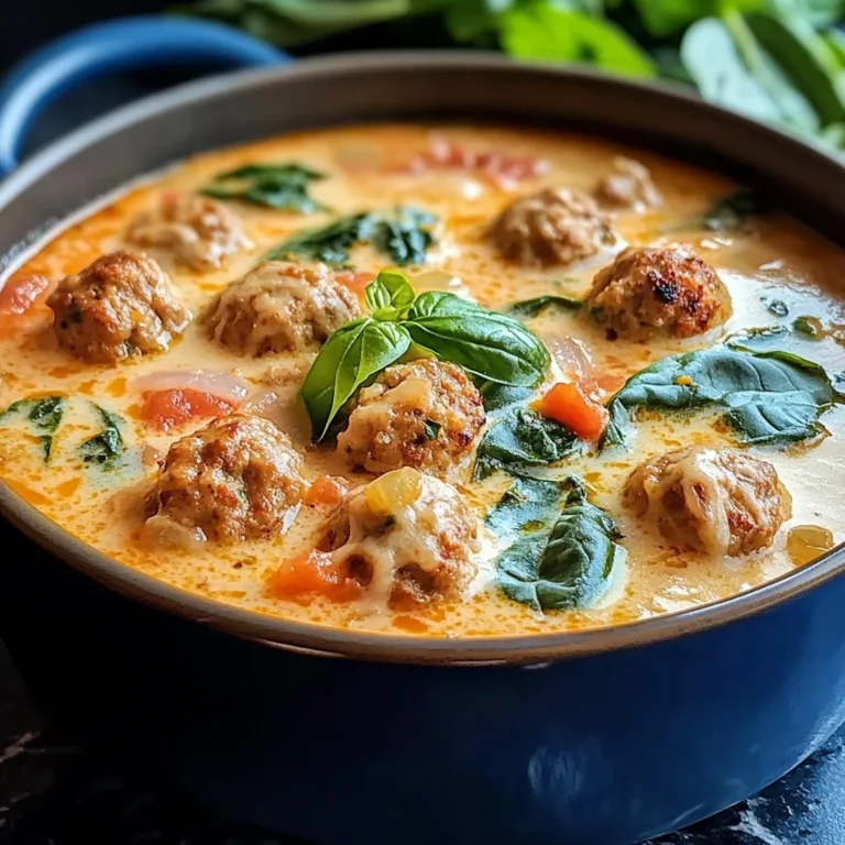 Savor the Comfort: Creamy Italian Meatball Soup to Warm Your Soul