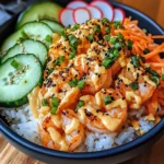 Shrimp Rice Bowls with Spicy Mayo