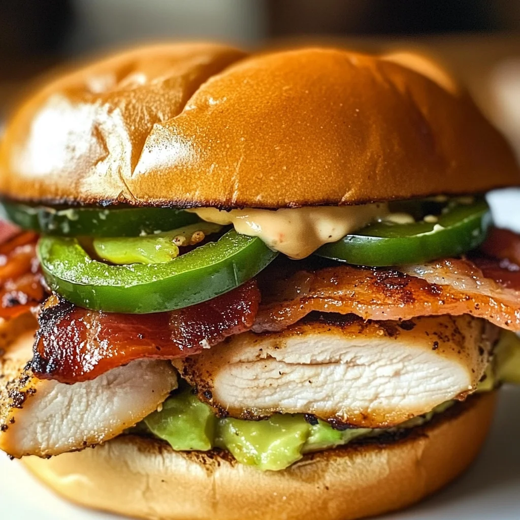 Spicy Grilled Chicken Avocado Sandwich