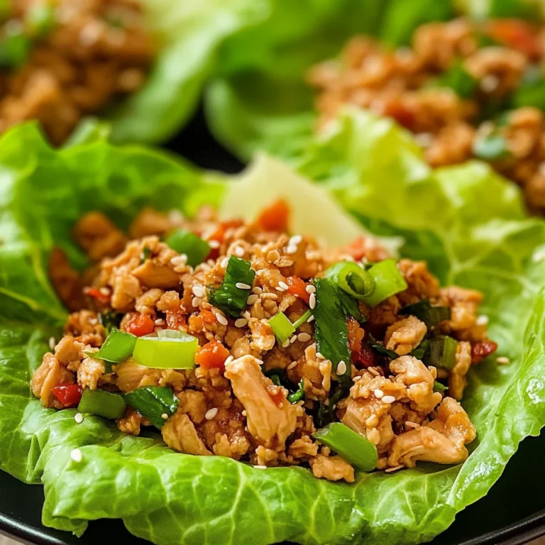 Thai Chicken Lettuce Wraps