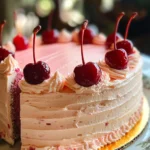 Vintage Maraschino Cherry Cake