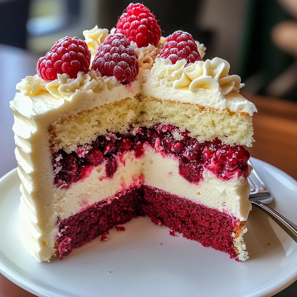 White Chocolate Raspberry Dream Cake – Sweet Easy Recipes Style