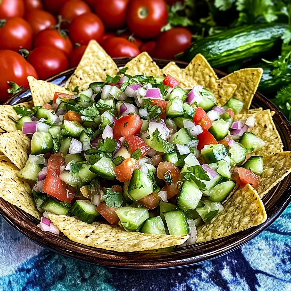 crisp cucumber salsa
