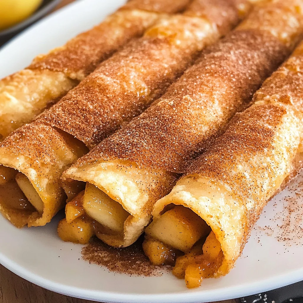 Air Fryer Apple Pie Taquitos