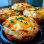 Cheesy Mashed Potato Muffins