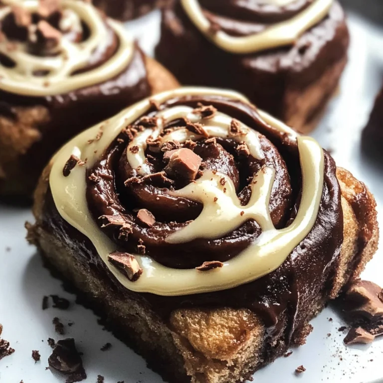 Chocolate Cinnamon Rolls with Hazelnut Icing