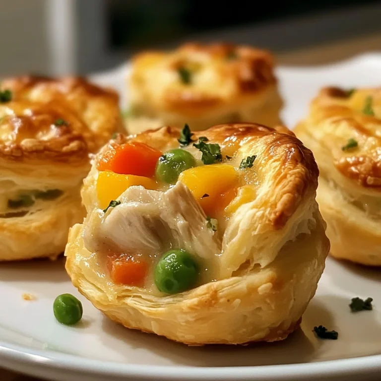 Easy Chicken Pot Pie Bites