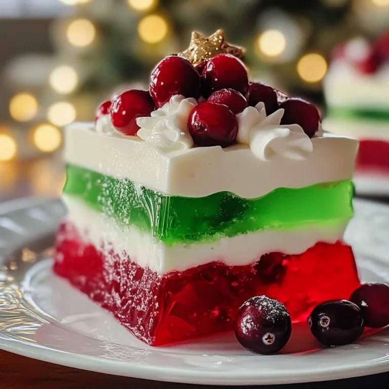 Easy Layered Christmas Jello