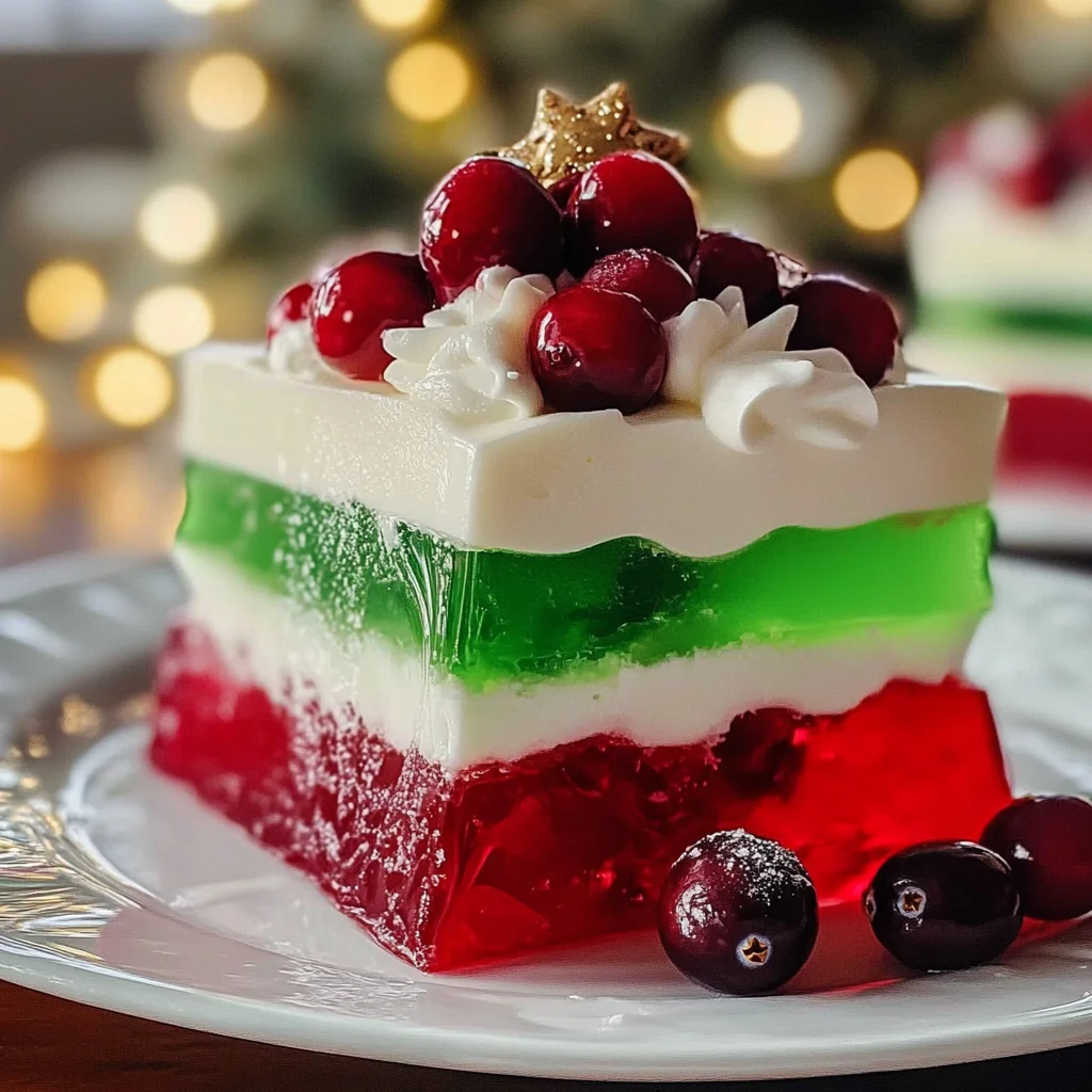 Easy Layered Christmas Jello