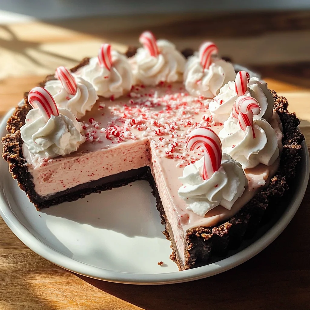 Holiday Bliss Christmas Peppermint Pie