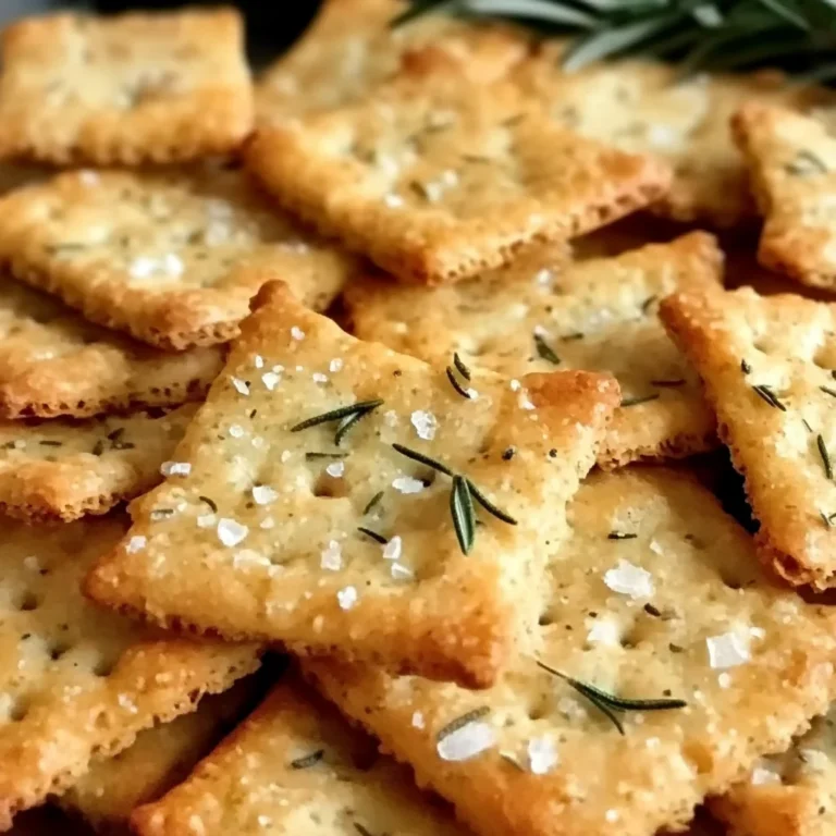 Homemade Parmesan Rosemary Crackers