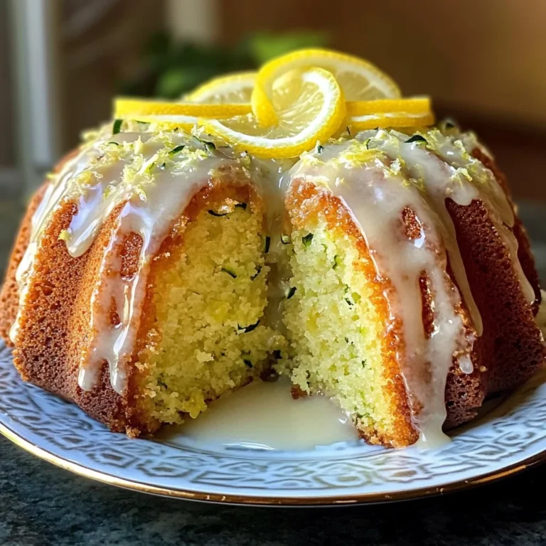 Lemon Zucchini Bundt Cake
