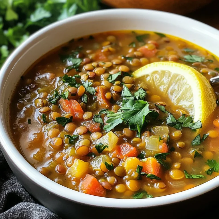 Mediterranean Lentil Soup