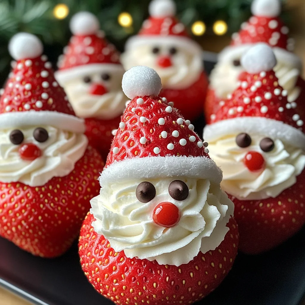 No-Bake Strawberry Santas