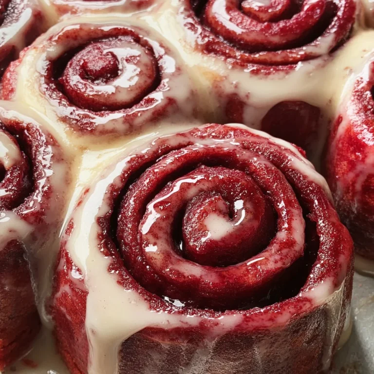 Red Velvet Cinnamon Rolls | The Perfect Christmas Morning Treat