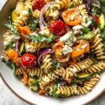 Roasted Veggie Pasta with Feta
