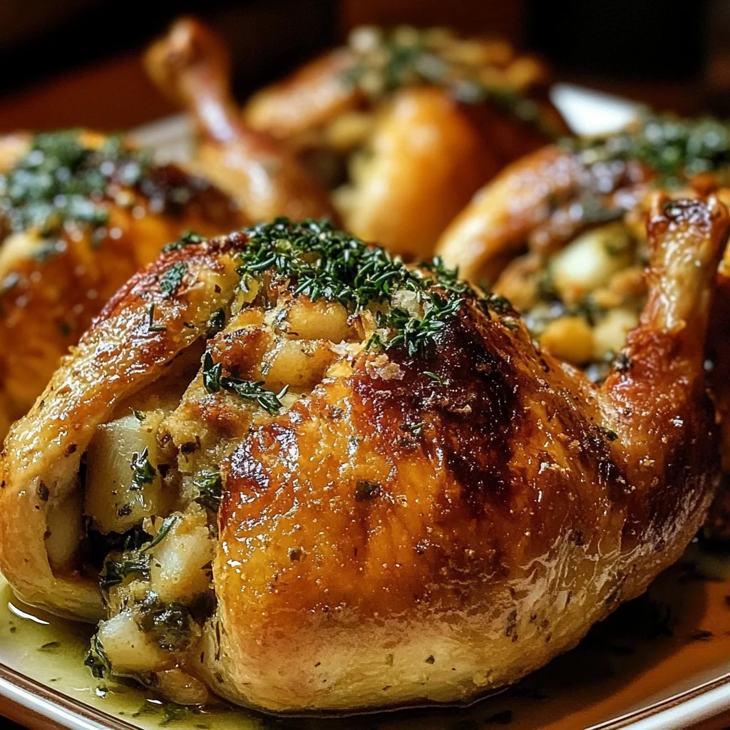 Stuffed Cornish Game Hens