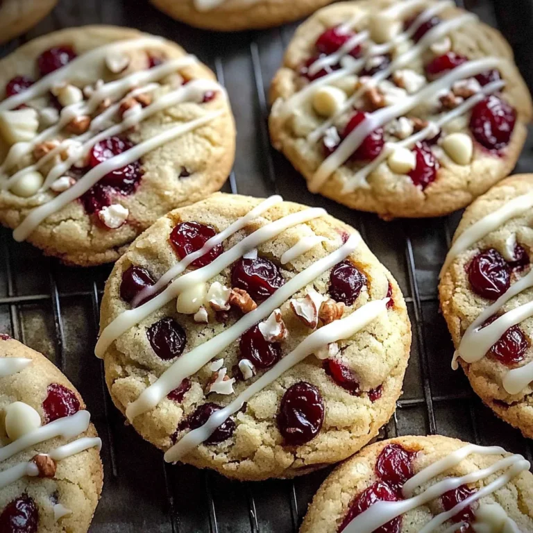 Sweet Cranberry Bliss Cookies
