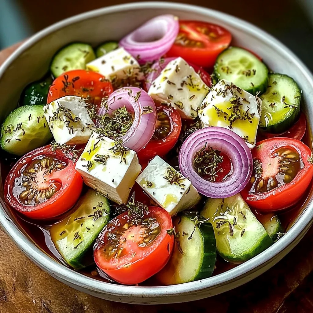 Traditional Greek Horiatiki Salad