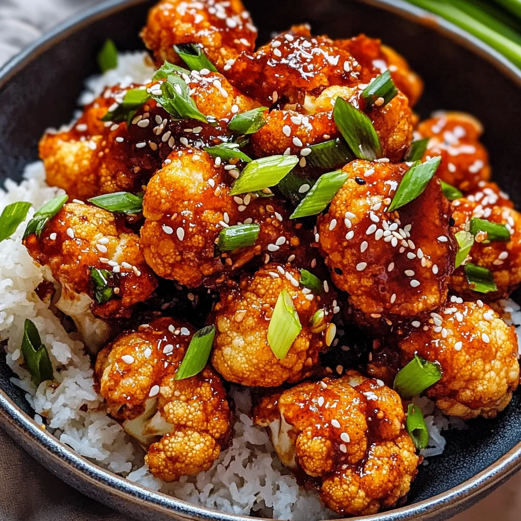 Air-Fried Korean Chili Cauliflower (Gochujang)