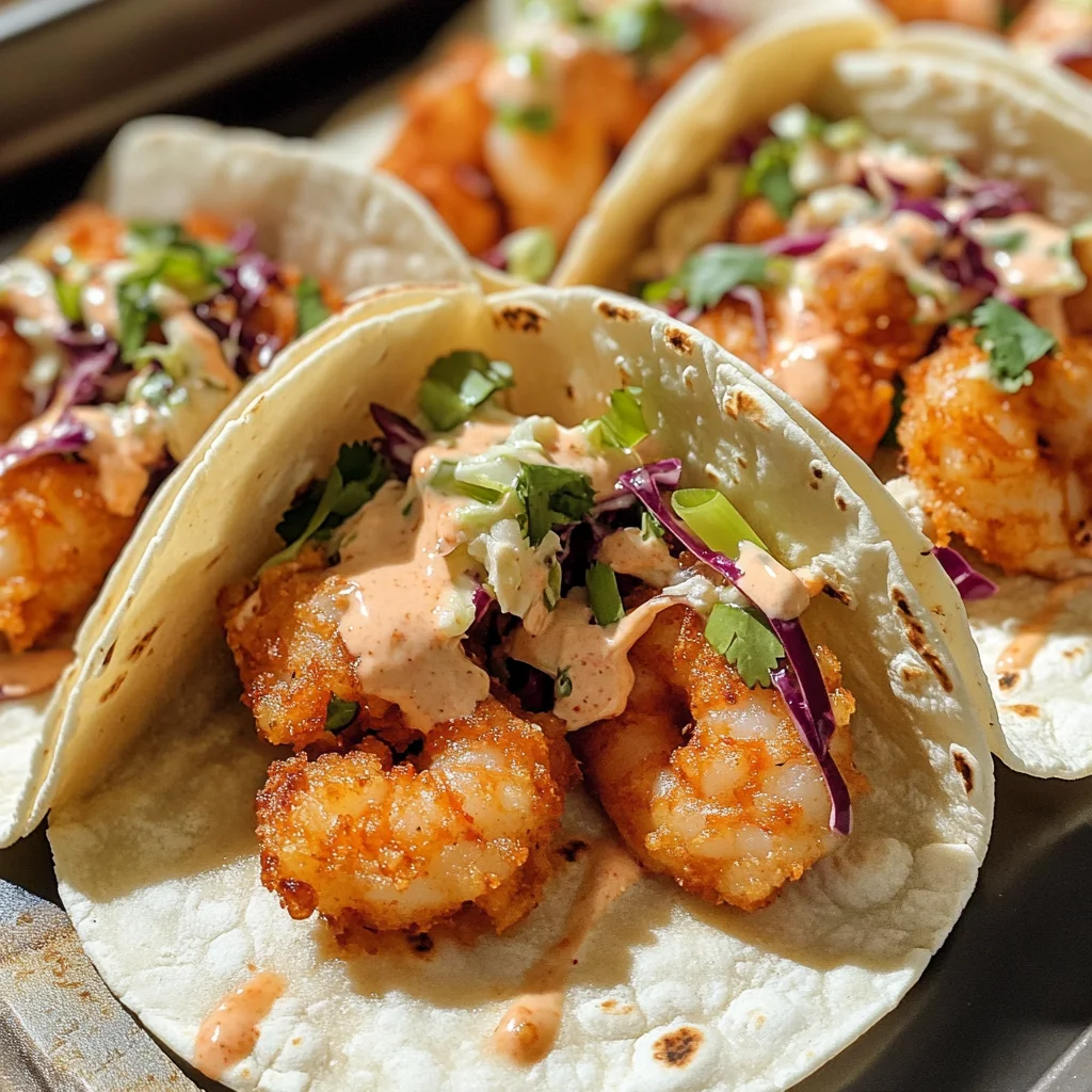 Air Fryer Bang Bang Shrimp Tacos