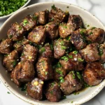 Air Fryer Garlic Butter Steak Bites