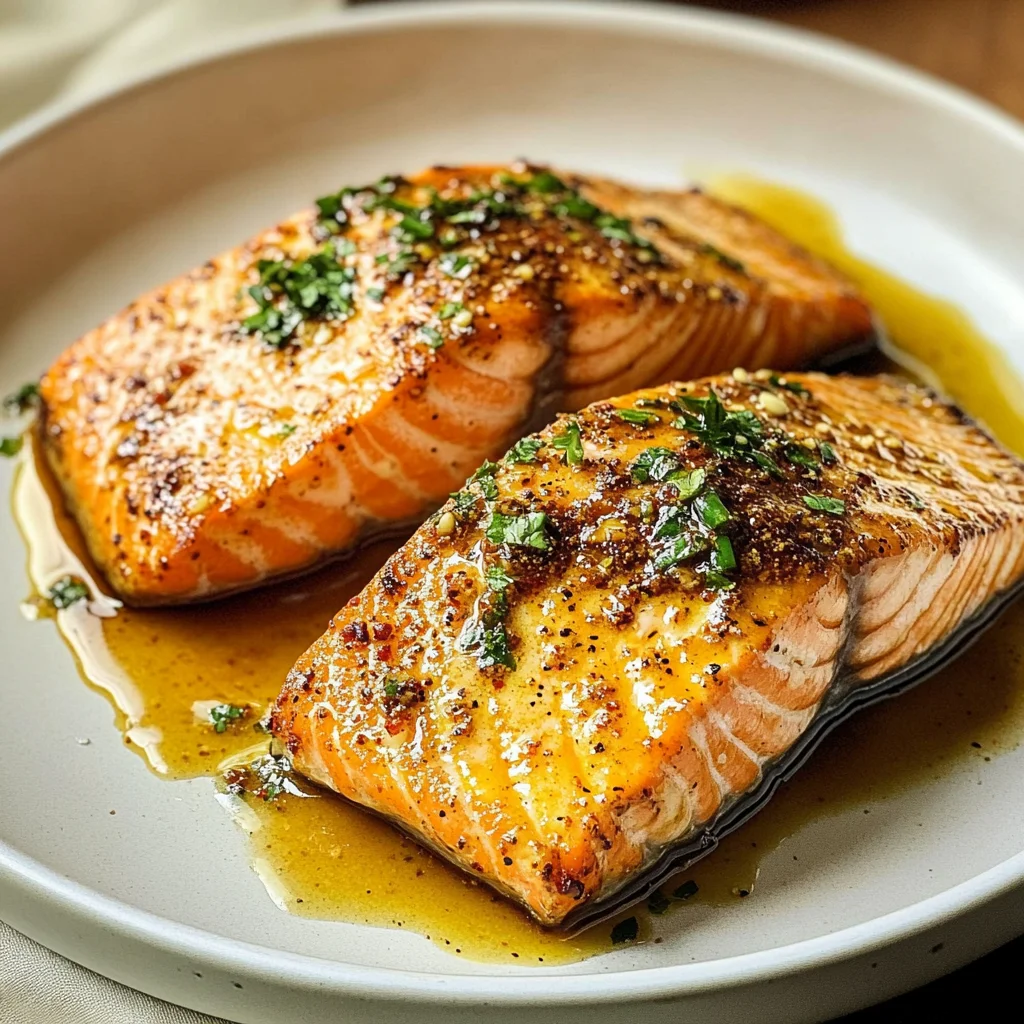 Air Fryer Honey Mustard Salmon