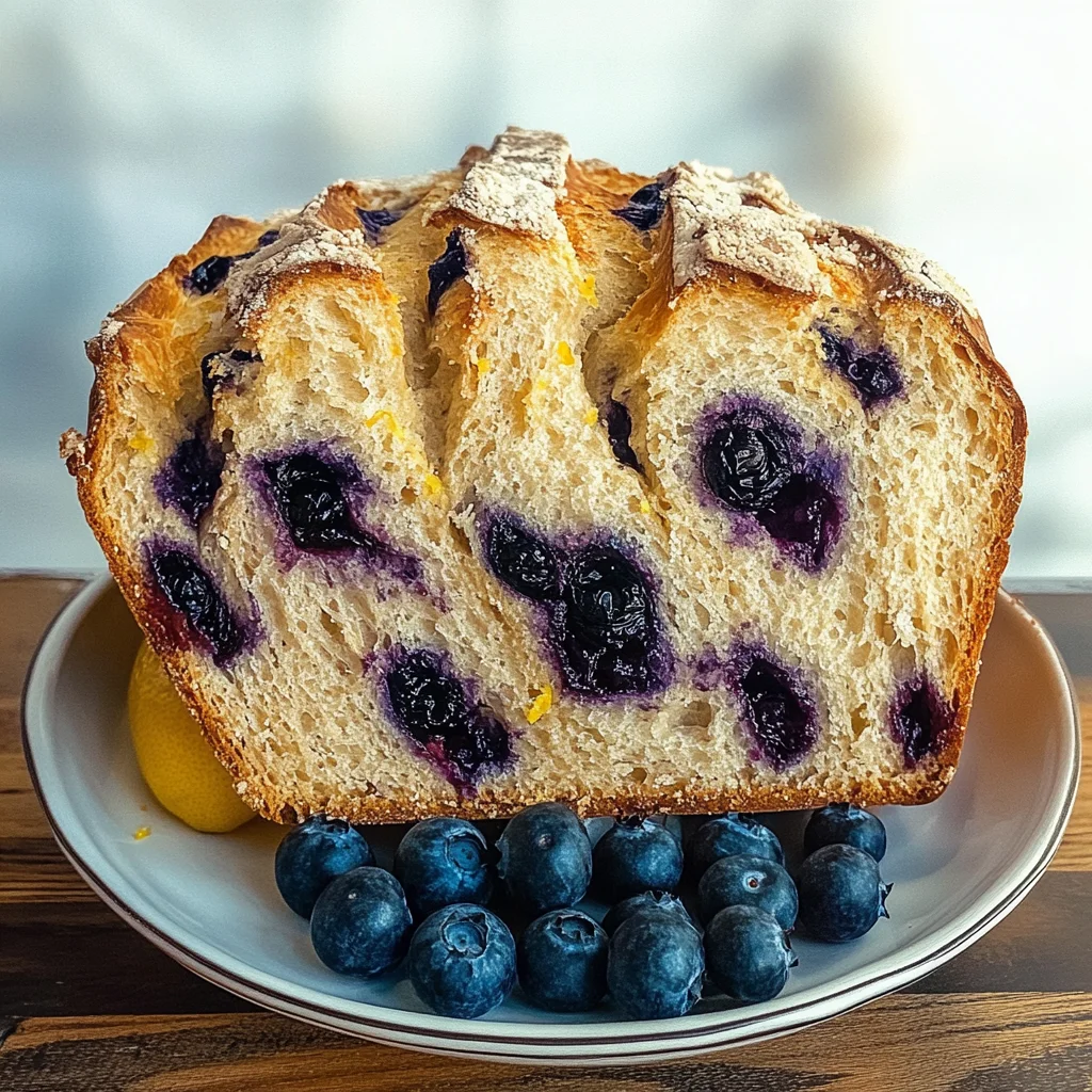 Blueberry Lemon Sourdough Bread
