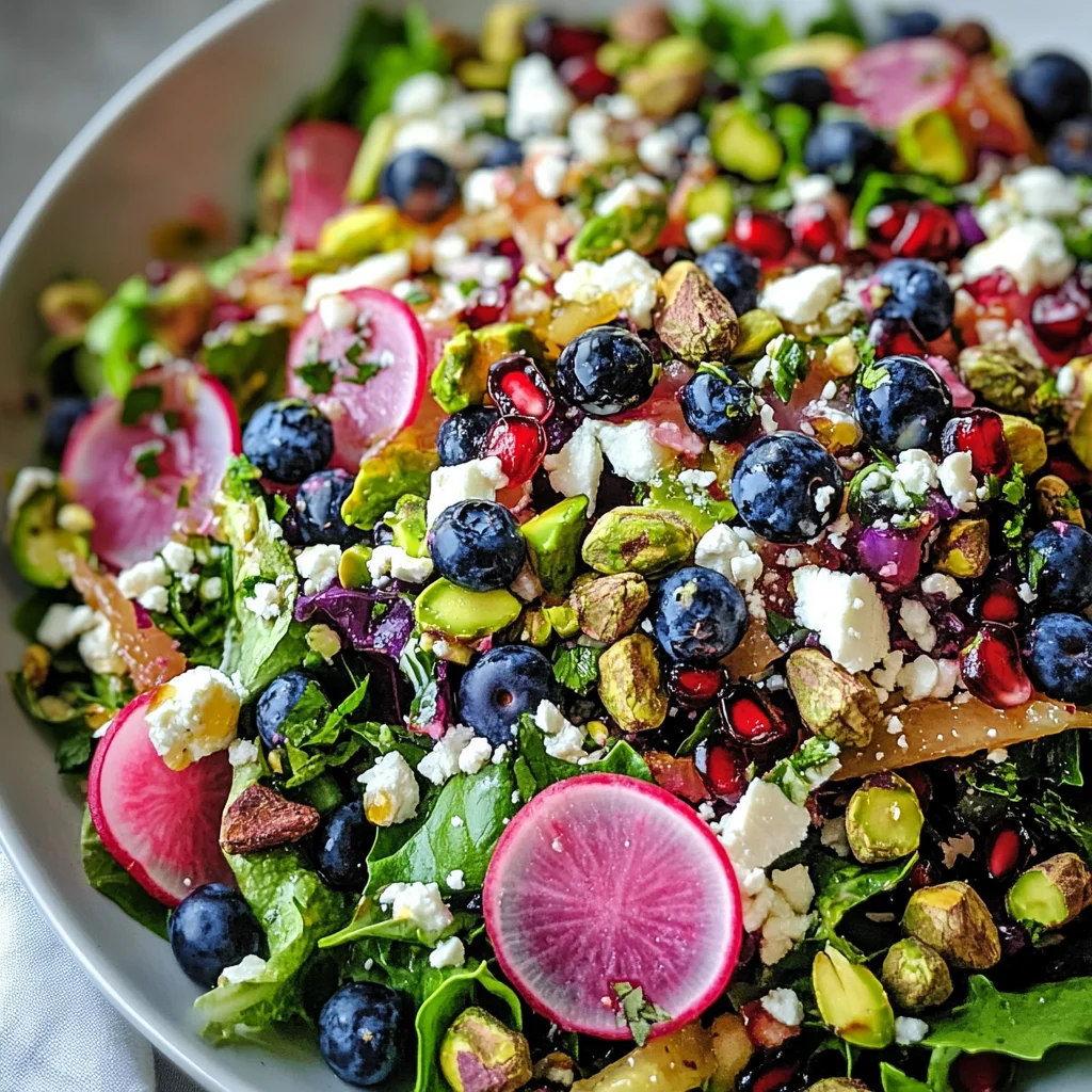 Blueberry Pistachio Spring Salad