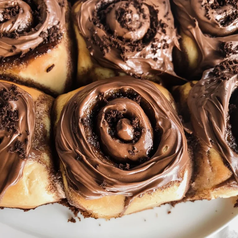 Chocolate cinnamon rolls with chocolate cream cheese frosting