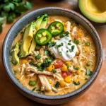 Creamy Crockpot White Chicken Chili