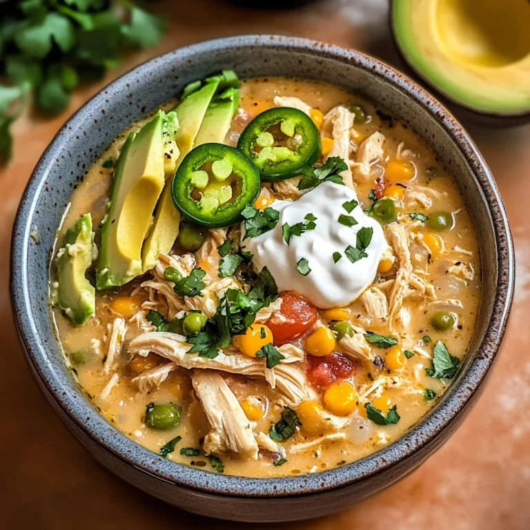 Creamy Crockpot White Chicken Chili