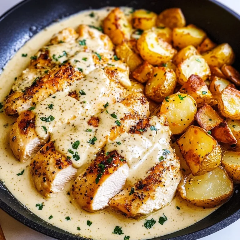Easy Creamy Dijon Chicken and Potatoes