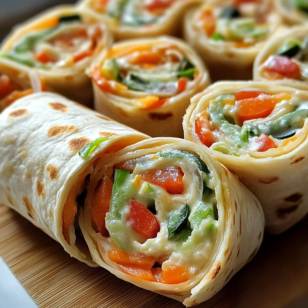 Fresh Vegetable Tortilla Roll Ups