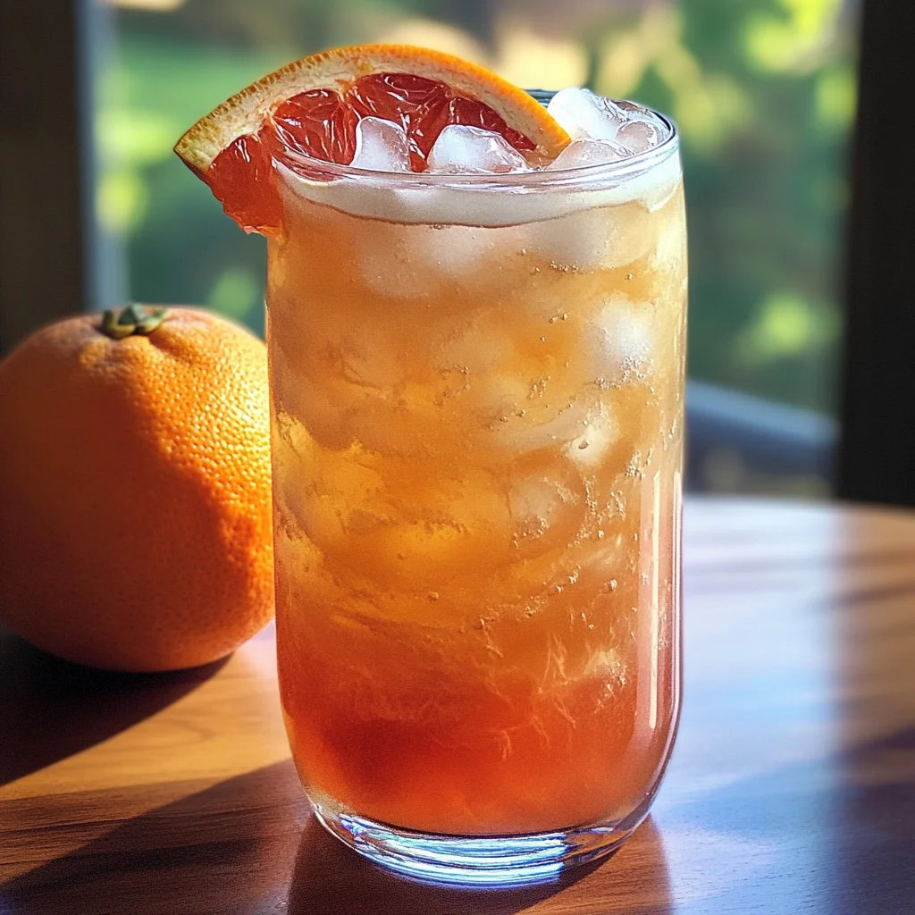 Grapefruit Honey Iced Tea