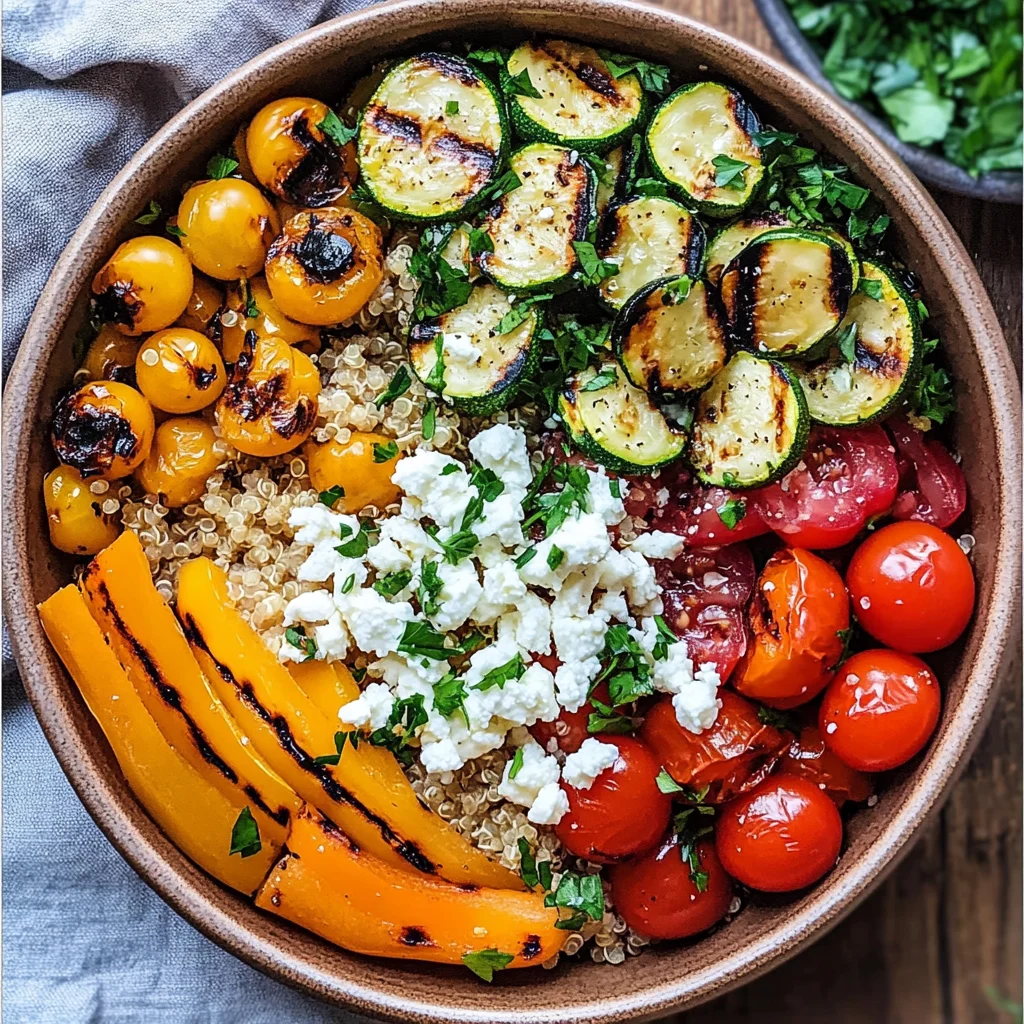 Healthy Grilled Mediterranean Bowl