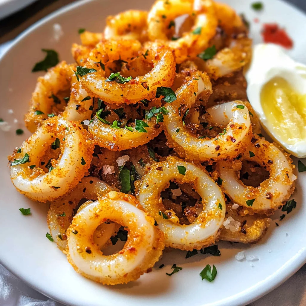 Hot butter calamari