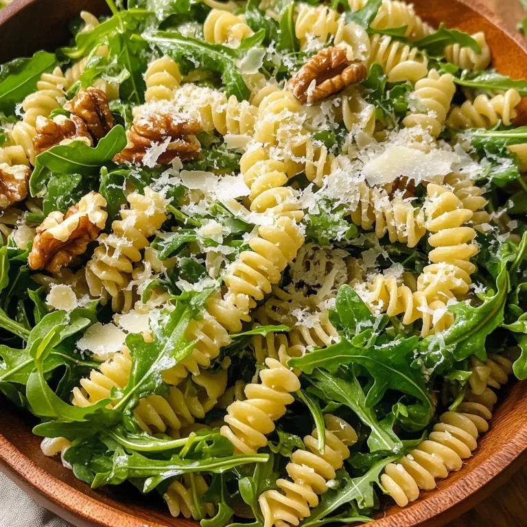 Lemon Arugula Pasta Salad