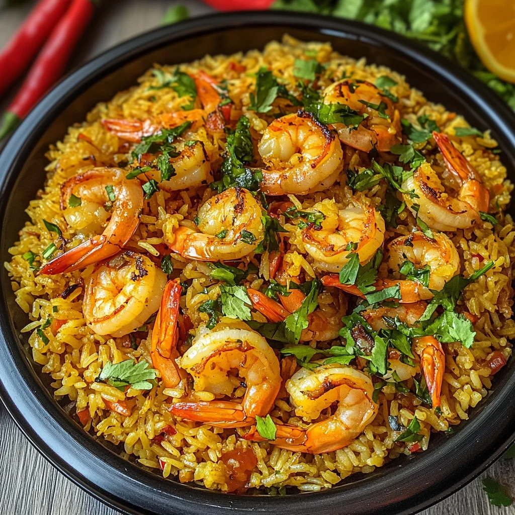 Persian Shrimp and Rice (Meygoo Polo)