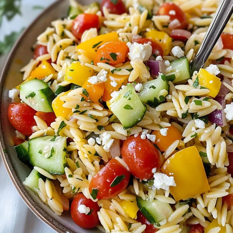 Rainbow Orzo Salad