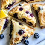 Sourdough Discard Blueberry Lemon Scones
