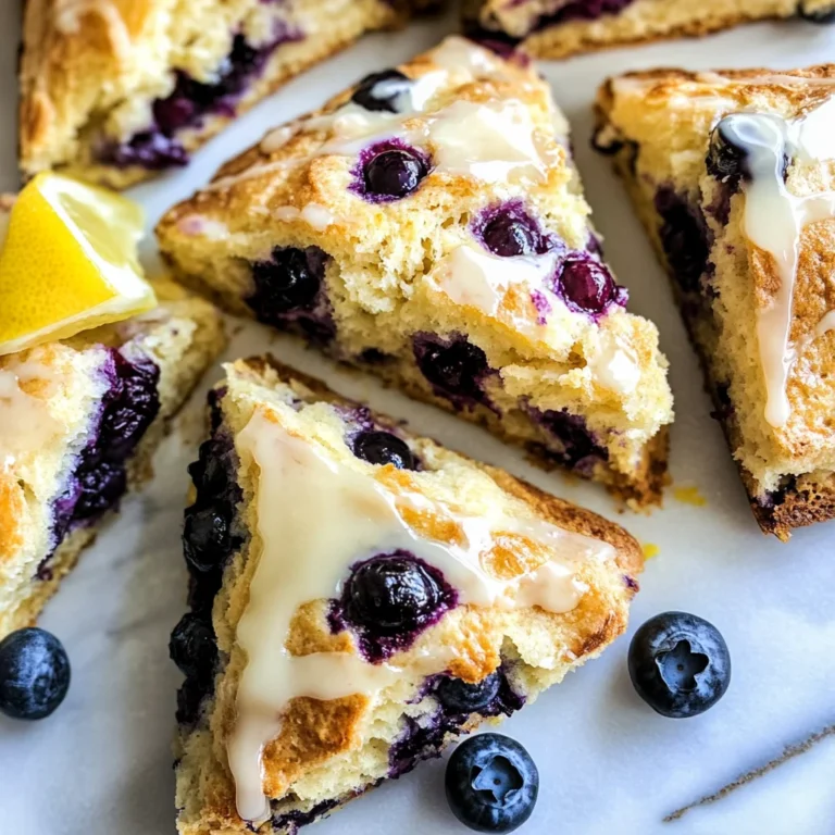 Sourdough Discard Blueberry Lemon Scones
