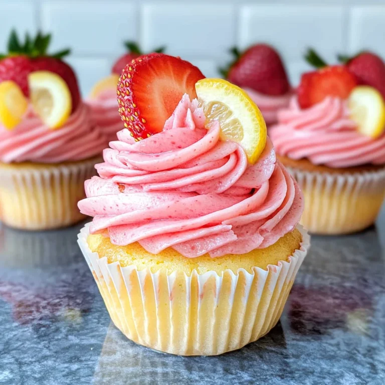 Strawberry Lemonade Cupcakes
