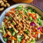 Thai Crunch Salad CPK Copycat (with peanut ginger sauce)