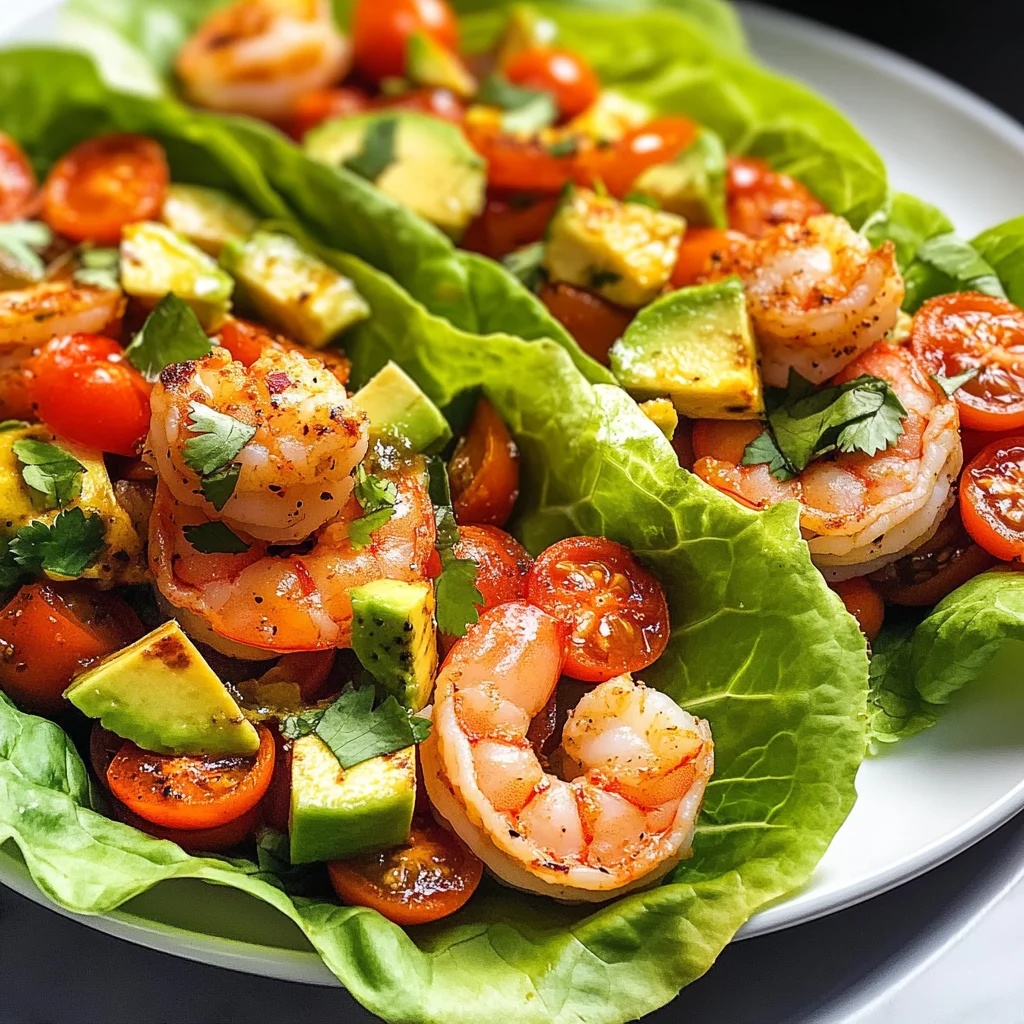 Avocado & Shrimp Lettuce Wraps