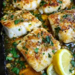 Baked Cod Recipe with Lemon and Garlic