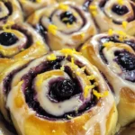 Blueberry Lemon Sourdough Sweet Rolls