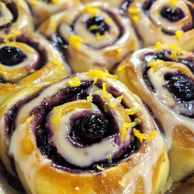 Blueberry Lemon Sourdough Sweet Rolls
