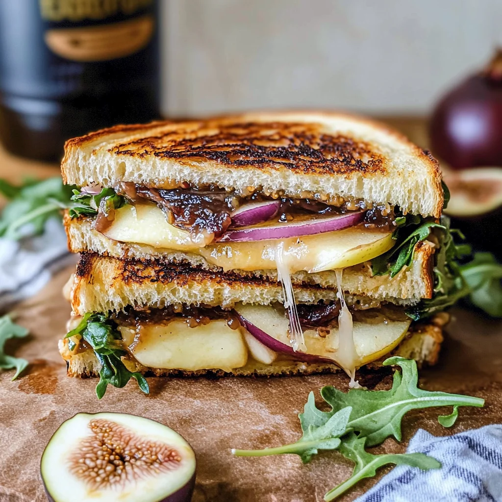 Brie, Fig, and Apple Grilled Cheese