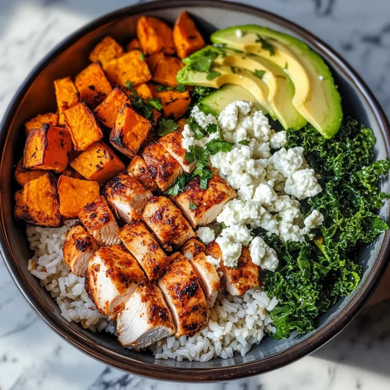 Chicken Sweet Potato Rice Bowl